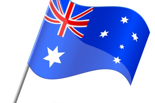flag of Australia vector illustration isolated on white background